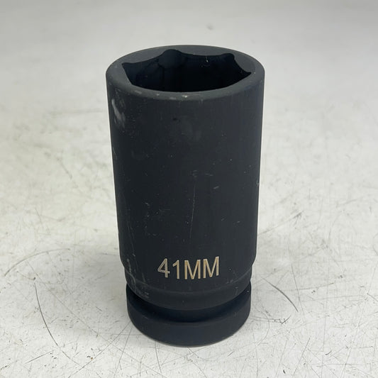 ASCOT CR-MO  Alloy Steel Deep Thin-wall Impact Socket 1" Drive x 41mm 3041MDT