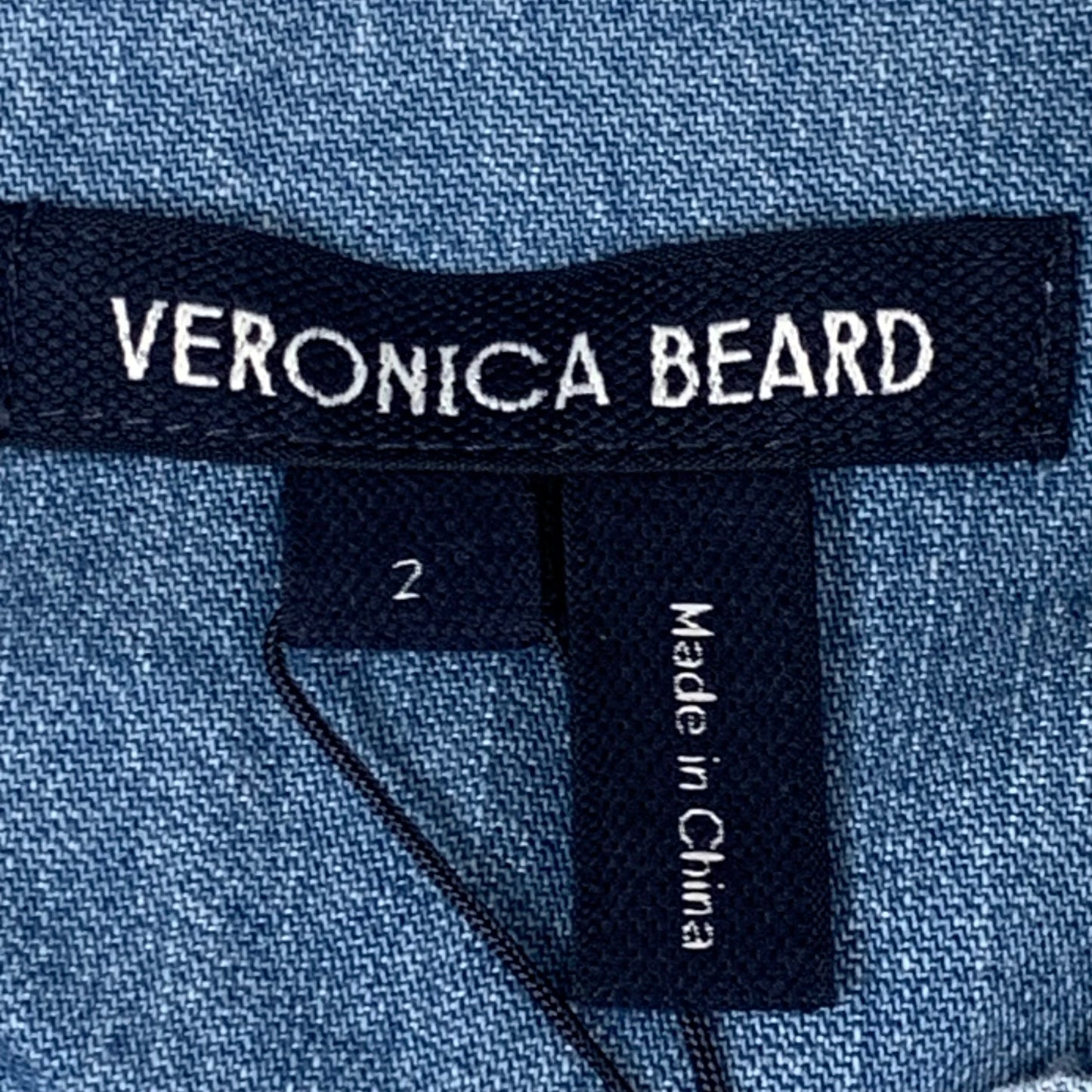 VERONICA BEARD Jeans Edwina Sleeveless Midi Dress Sz-2 Iceberg J24067101287IC