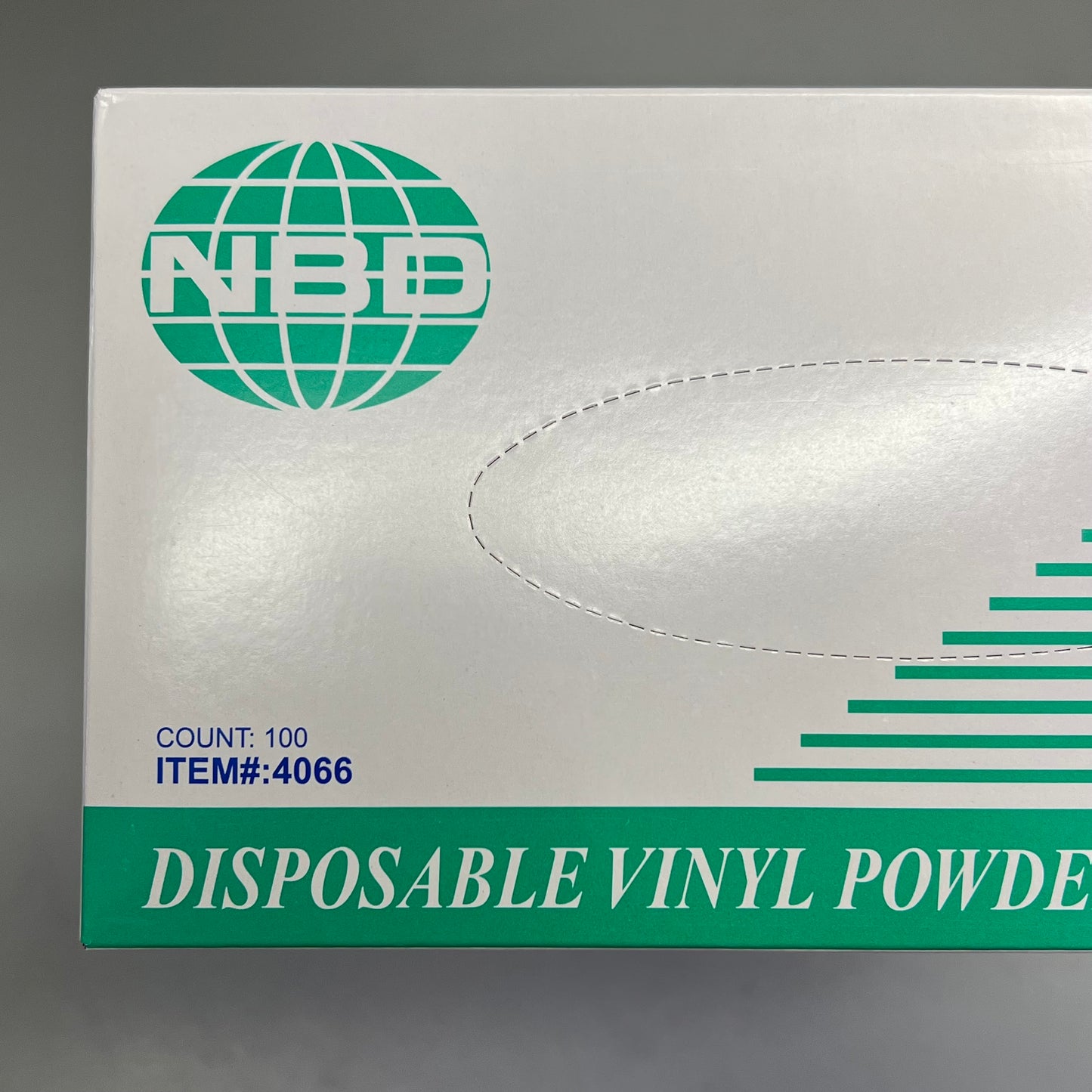 NBD (1 BOX, 10,000 EACH) Disposable Vinyl Powder Free Gloves SZ XL Clear 4066