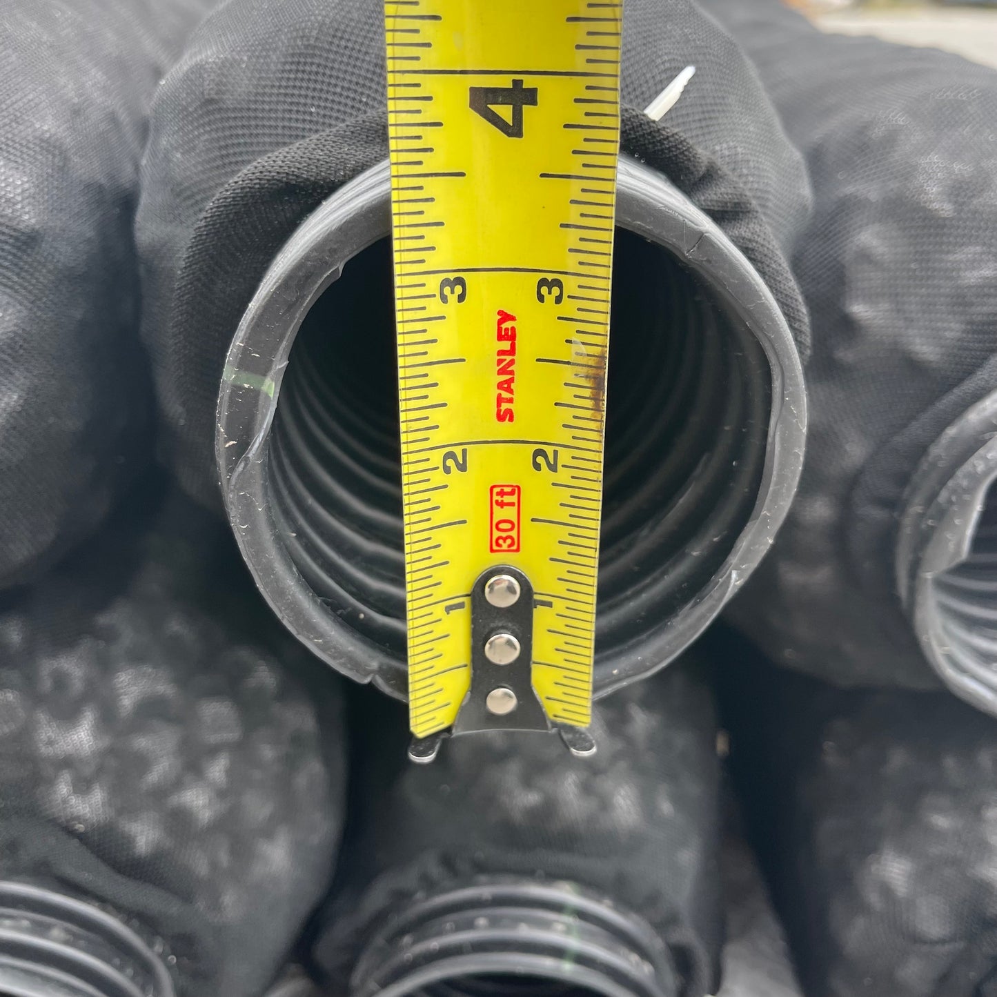 Z@ NDS (9 PACK) French Drain EZ Flow 10'L x 3"ID Black EZ-0701F