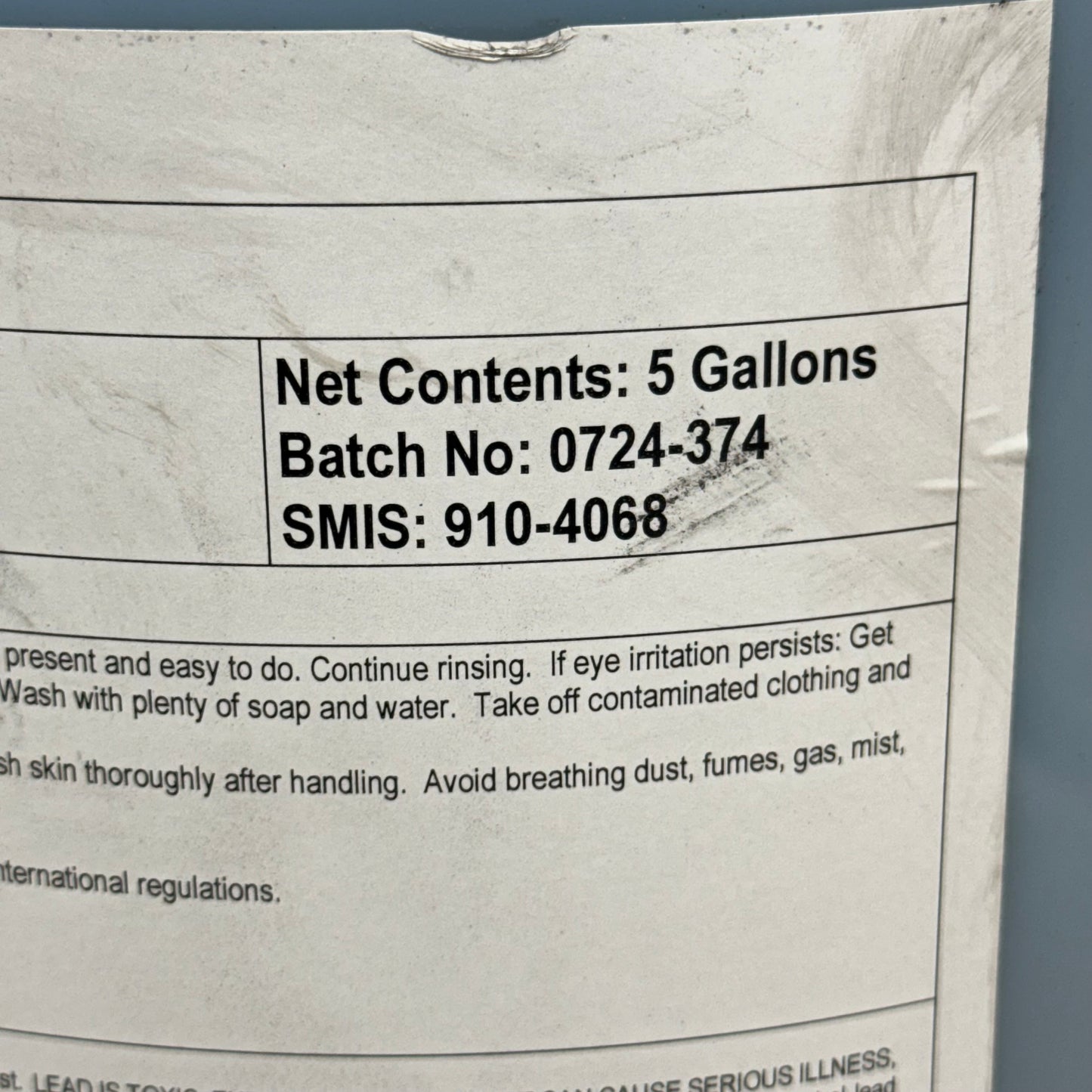 SHERWIN-WILLIAMS (5 Gal) SW 1571 W/R ALKYD 15”Hx12”D MTE Blue 0724-374