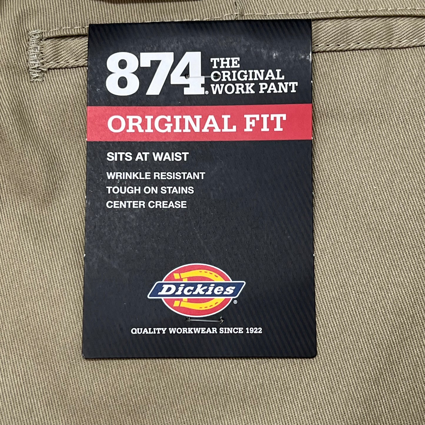 DICKIES Original 874 Original Fit Work Pants Men's Sz 32X30 Desert Sand 874DS