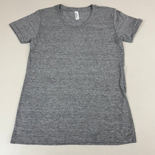 AMERICAN APPAREL (12 Pack) Tri-Blend Track T-shirt Women's Large Grey