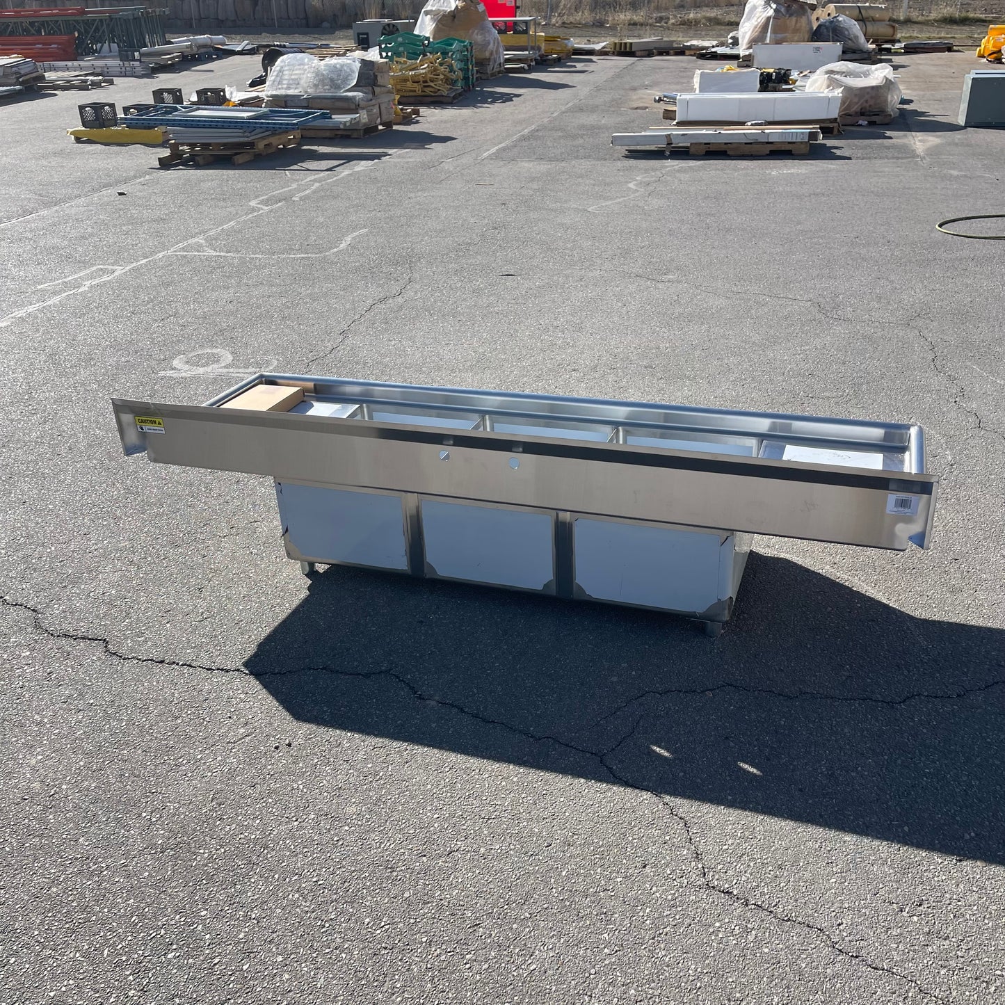 STEELTON Commercial 3 Compartment Sink Stainless Steel 522CS31824LR