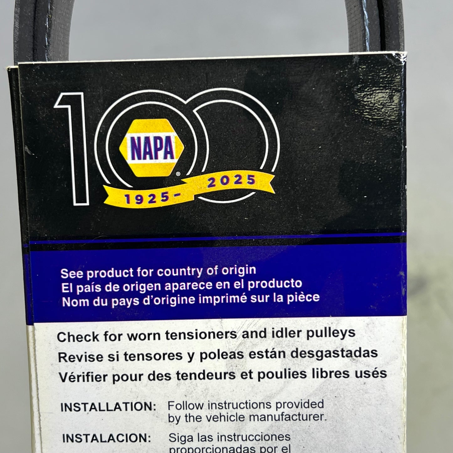 NAPA Automotive V-Ribbed Belt For Ford & Toyota K06 13/16" x 46" Black 25060452
