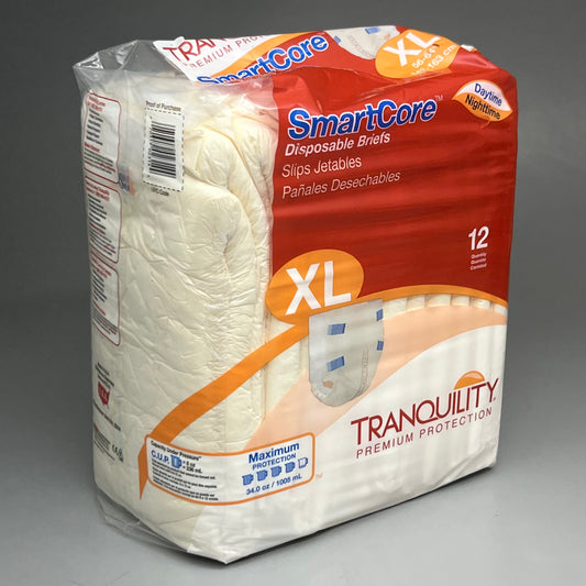 SMARTCORE (12 PACK) Tranquility Disposable Briefs Size: XL 2314