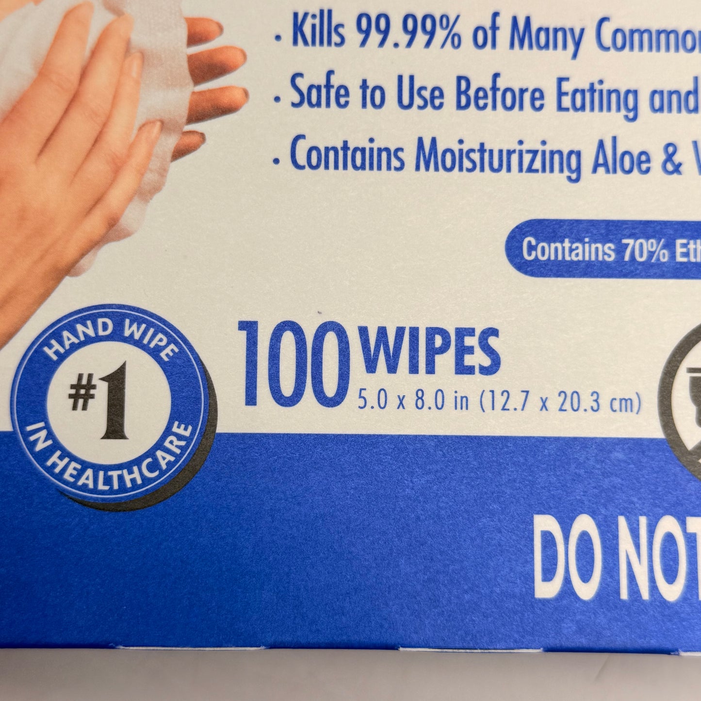 SANI-HANDS (3 PACK, 100 Count Each) Hand Wipes +PDI 5" X 8" White