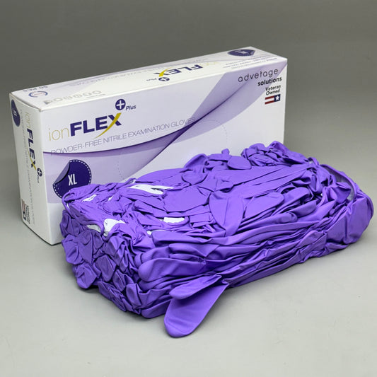 IONFLEX (100 PACK) Powder Free Nitrile Disposable Examination Gloves Size: XL