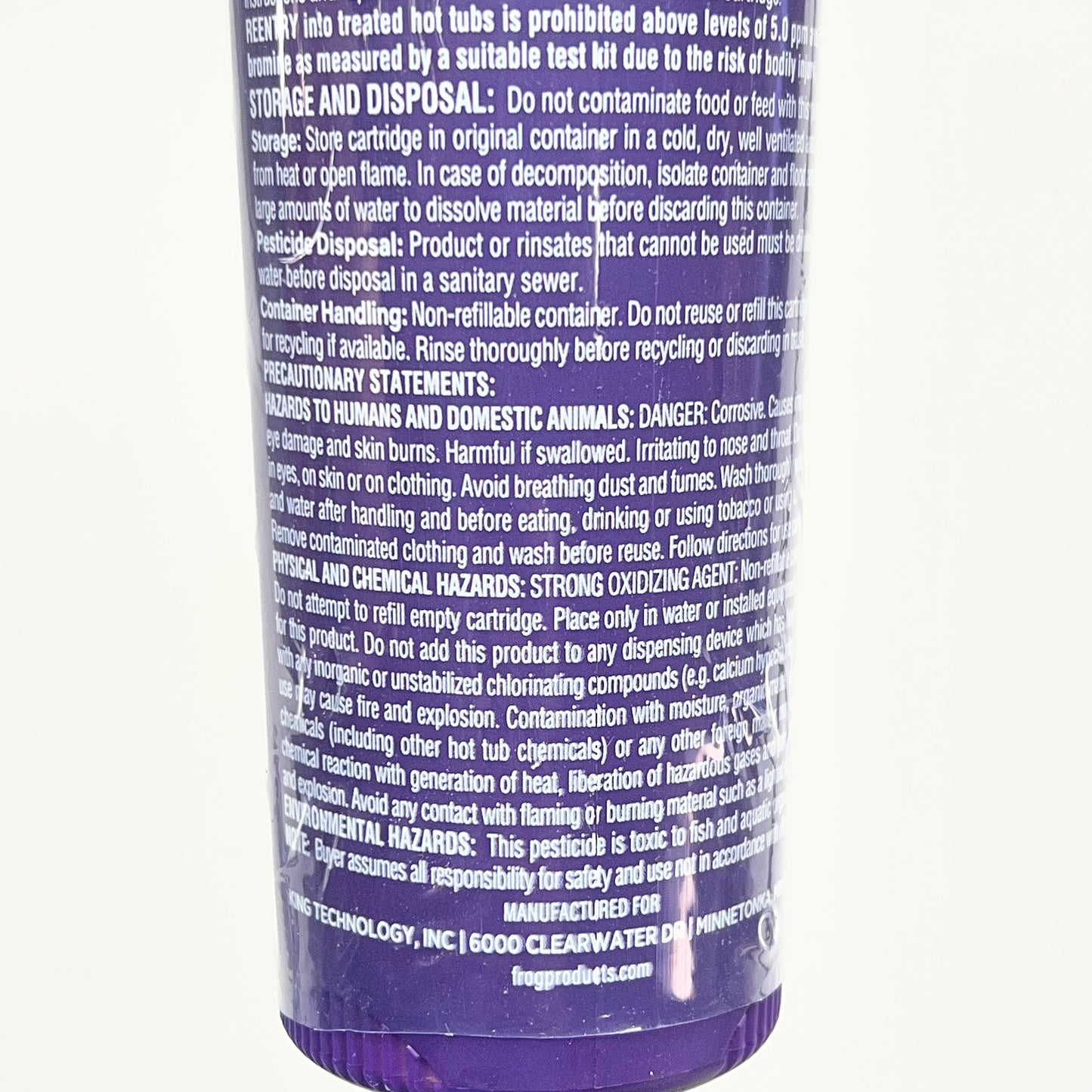 FROG (2 PACK) Serene Bromine Cartridge In-line System Use Only 200g Purple 74361