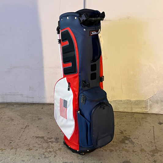 FITLEIST Players 5 Stand Bag Sz 34.5"H X 10"L X 8.5"W - Navy & Red TB23SX8-461