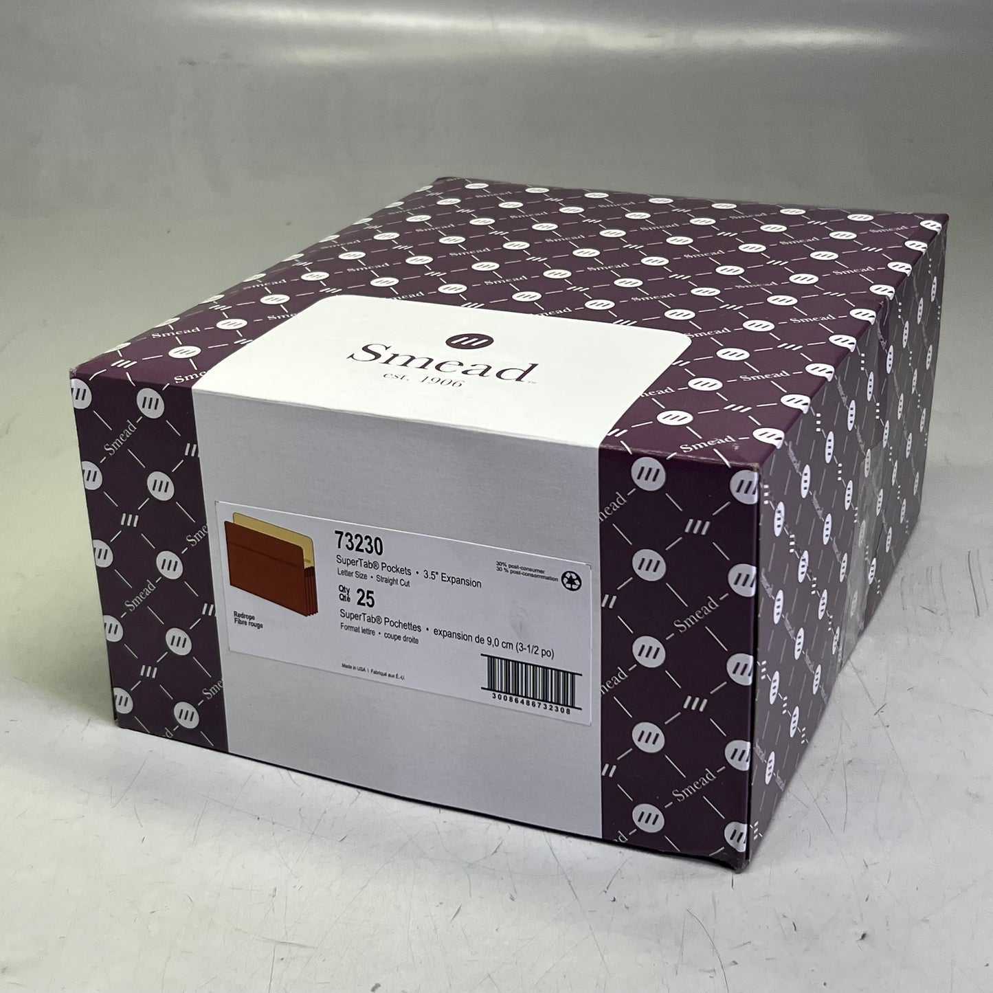 SMEAD (25 PACK) File Folders Sz 3.5" Expansion 73230