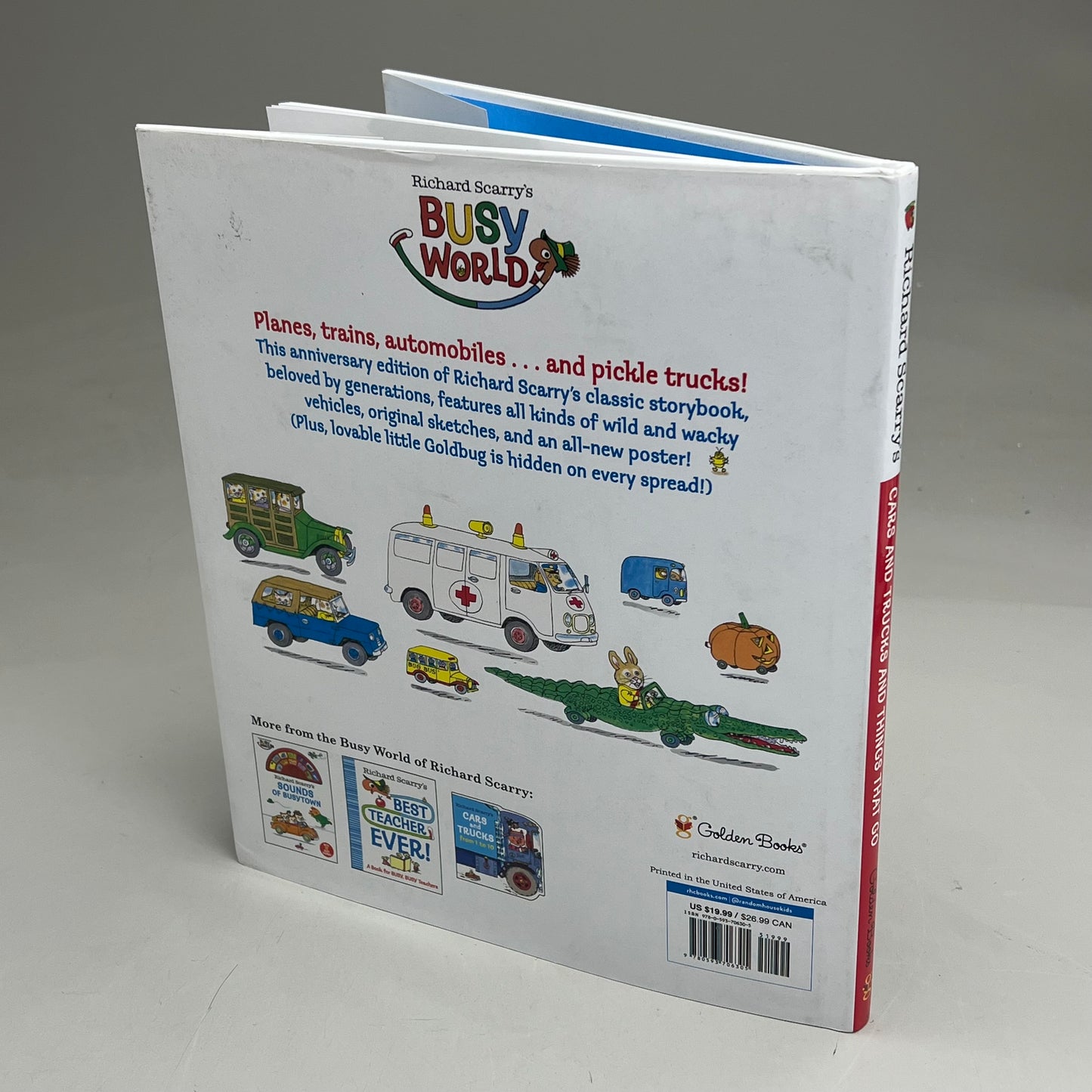 CARS & TRUCKS & THINGS THAT GO 50th Anniversary Edition Hardcover By Richard Scarry