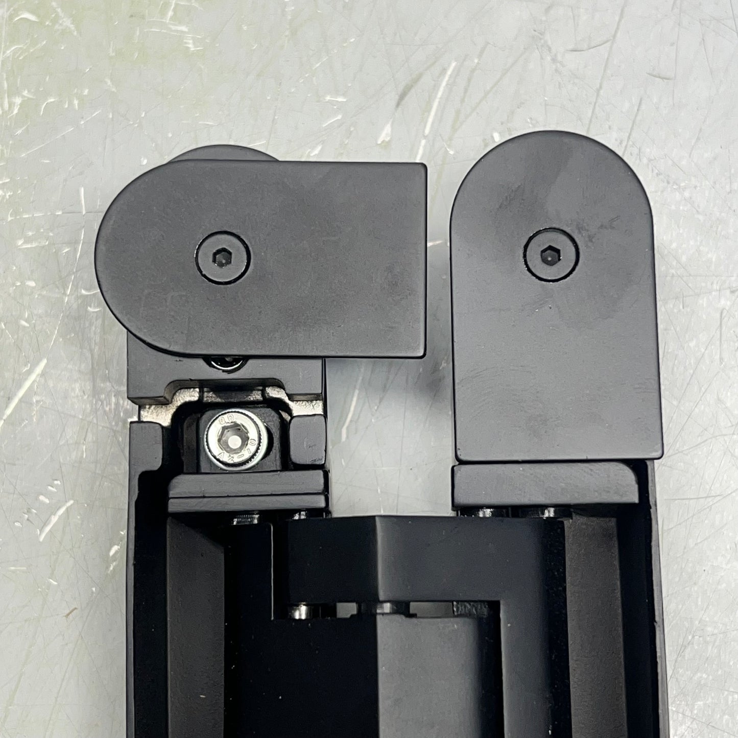 (2 PACK) Invisible Door Hinge Concealed Heavy Duty 6" L x 2.5" W Matte Black