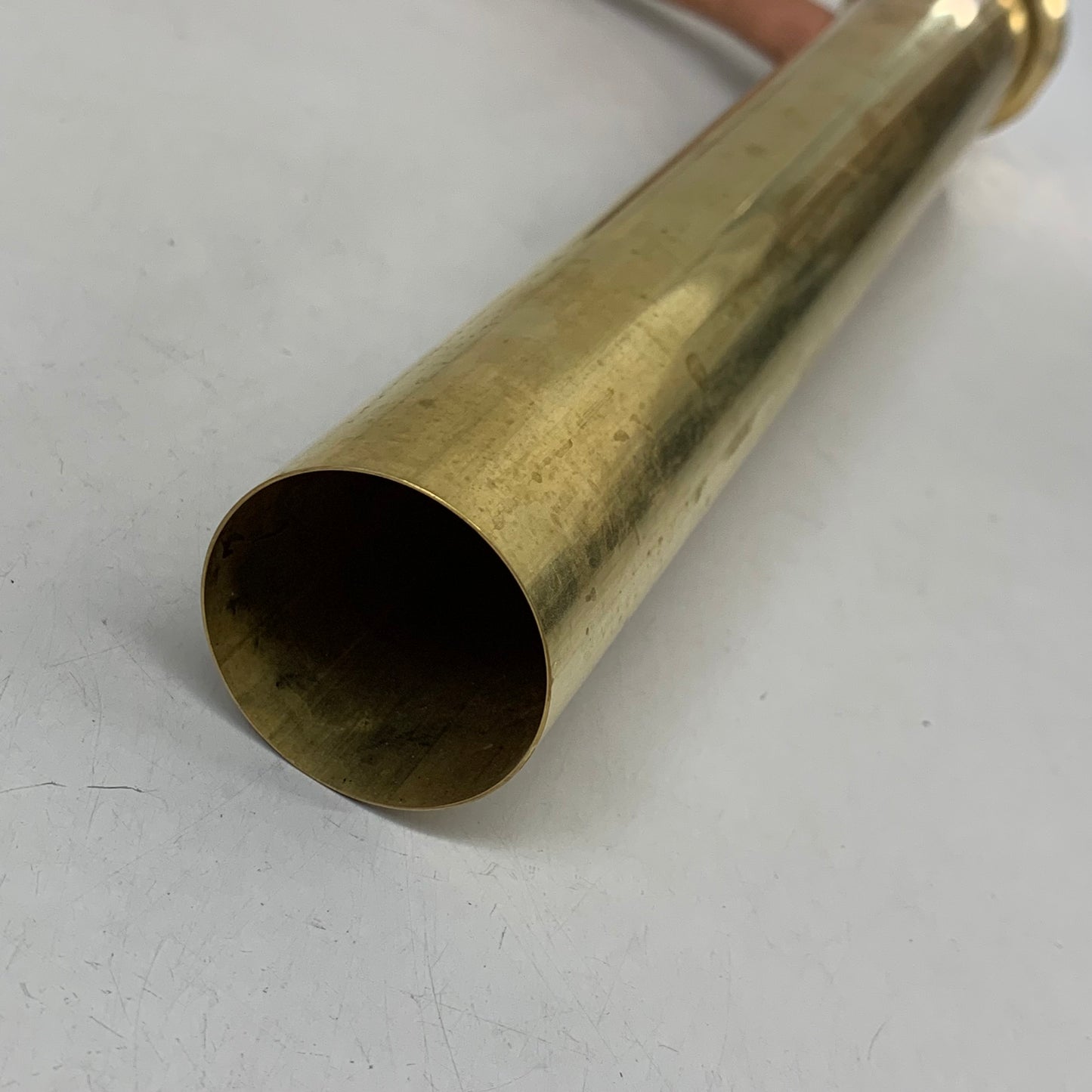 DEARBORN Dishwasher Tailpiece W/ Brass Nut 1 1/2" Sweat Branch Brass 813B-3