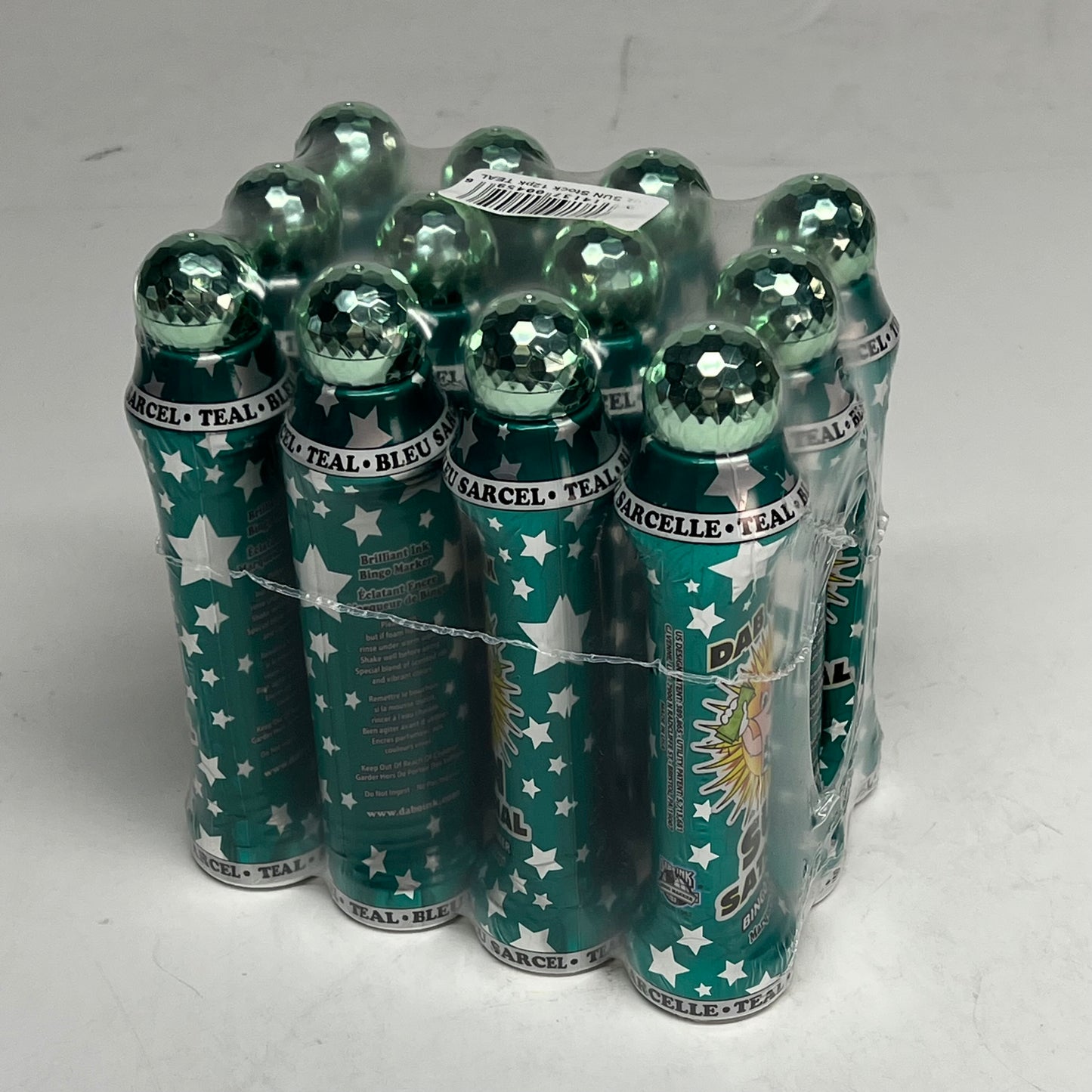 DAB O INK (12 PACK) Sun Sational Bingo Marker Bright Ink 110ml/4oz Teal D26