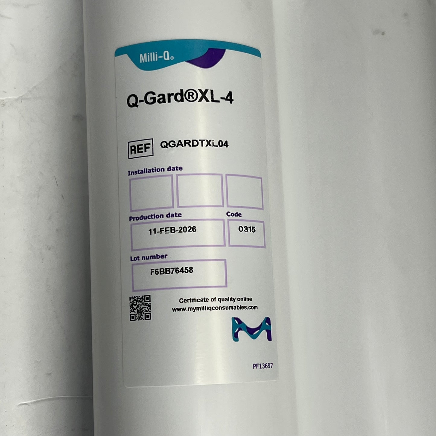 MILLI-Q Q-gard Purification Cartridge 7000 Series Systems QGARDTXL04 (As-Is)