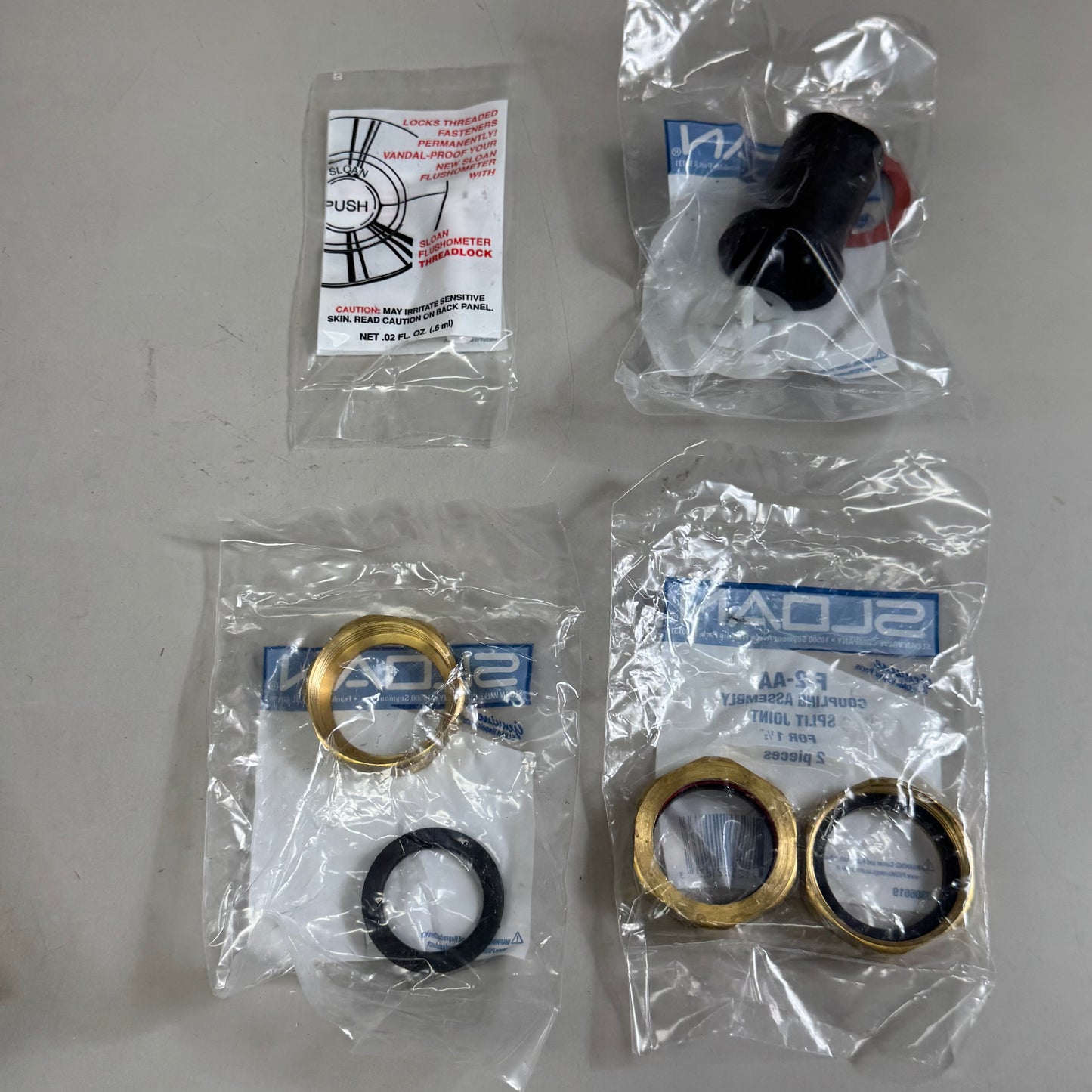 SLOAN Single-Flush Manual Concealed Flushometer Gold 9603-1.28 (New Other- (Distressed Packaging))