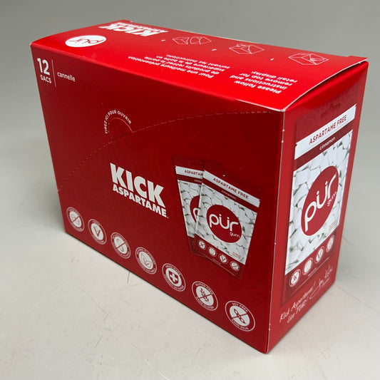 ZA@ PUR (12 PACK, 55 Pieces Each) Sugar Free Cinnamon Flavored Chewing Gum D