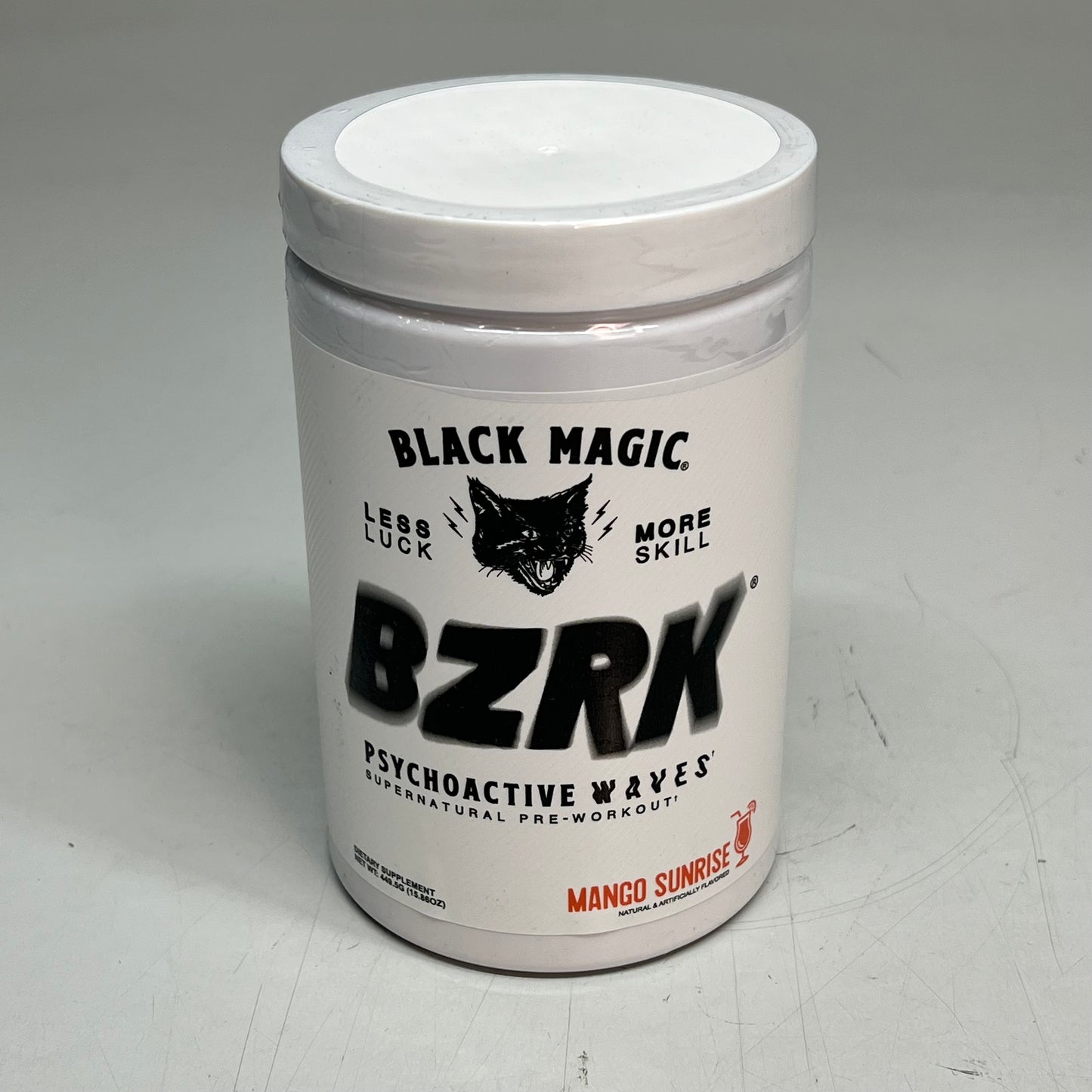 BLACK MAGIC BZRK Psychoactive Waves Preworkout Mango Sunrise Flavor 25 Servings