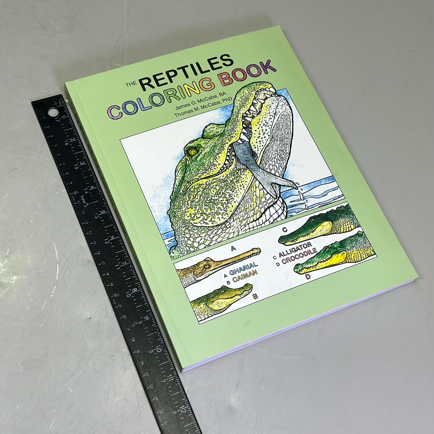 THE RETILES COLORING BOOK Science & Anatomy Paperback Coloring Activity Book