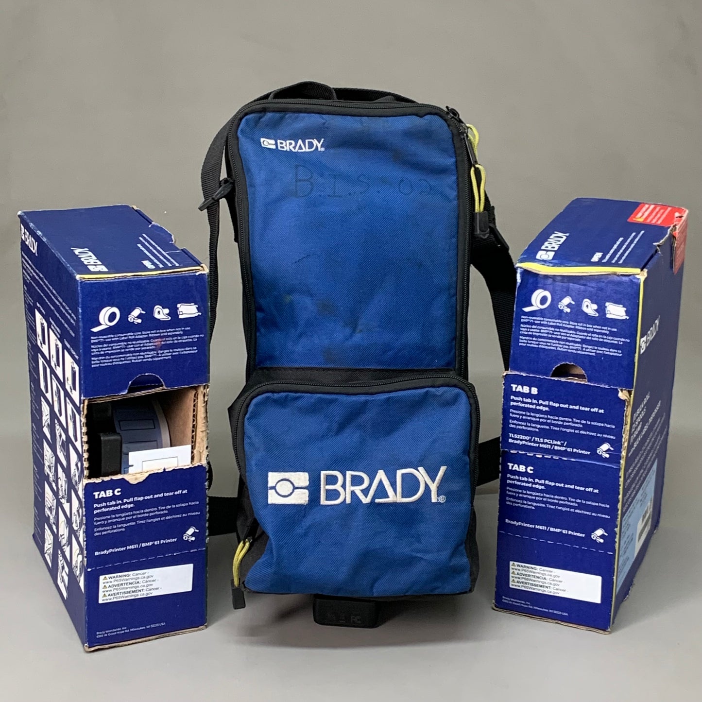 BRADY Portable Handheld Label Printer BMP61 W/ 2 Boxes of Heat Shrink Labels (Pre-Owned)