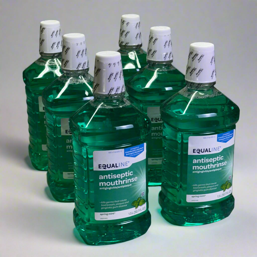 EQUALINE (6 PACK) Antiseptic Mouthrinse Spring Mint 1.5 L/50.7 fl oz BB 03/27
