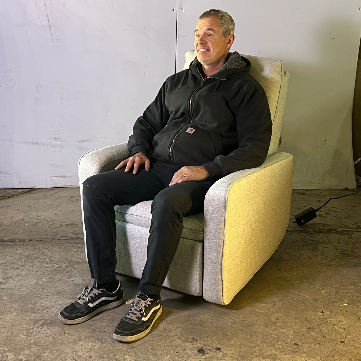 GRACO Teddi Charging Power Recliner Swivel Glider Steel Basketweave 06511-31X-FC