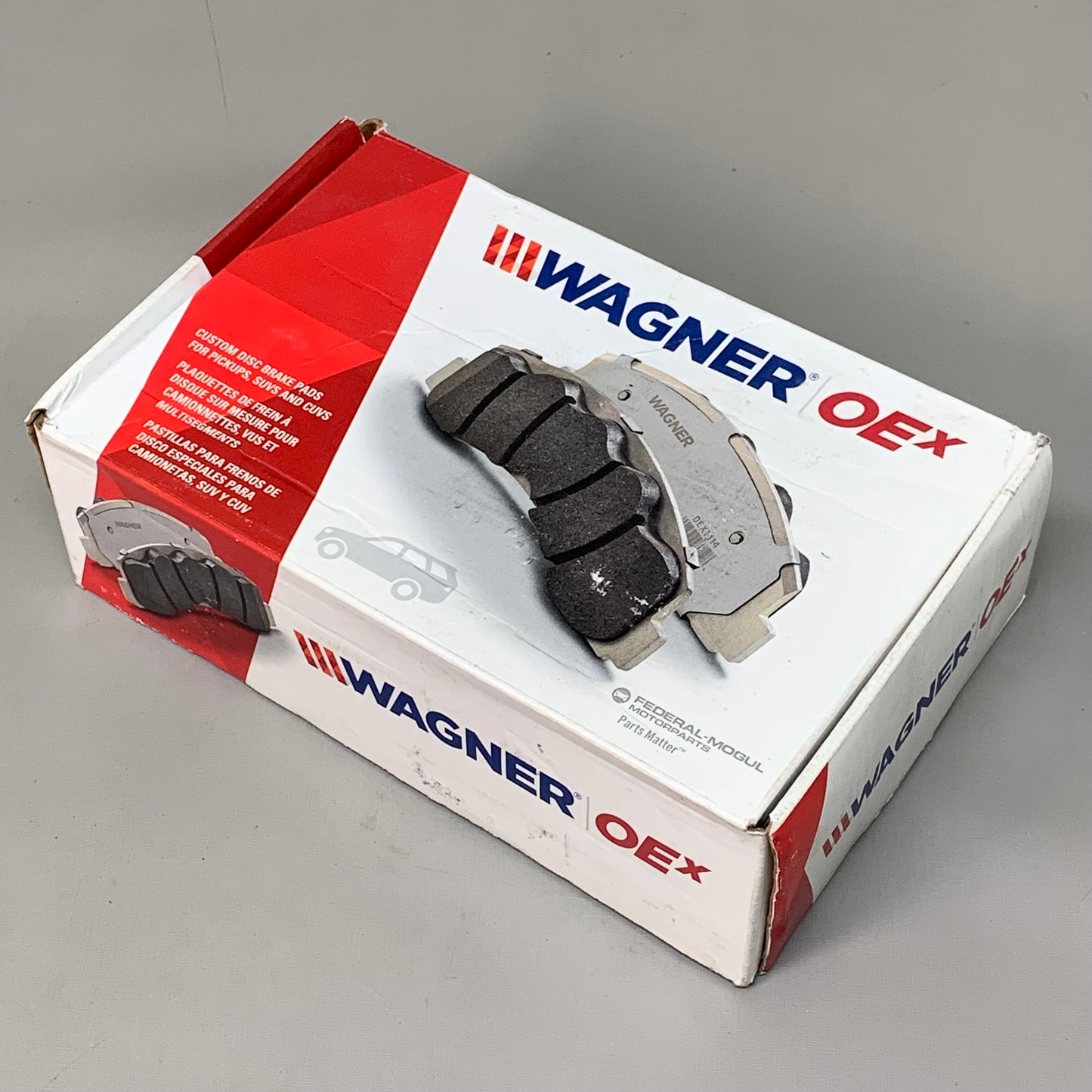 WAGNER OEx Premium Ceramic Disc Brake Pad Set 6 1/2" x 2 1/2" OEX1286