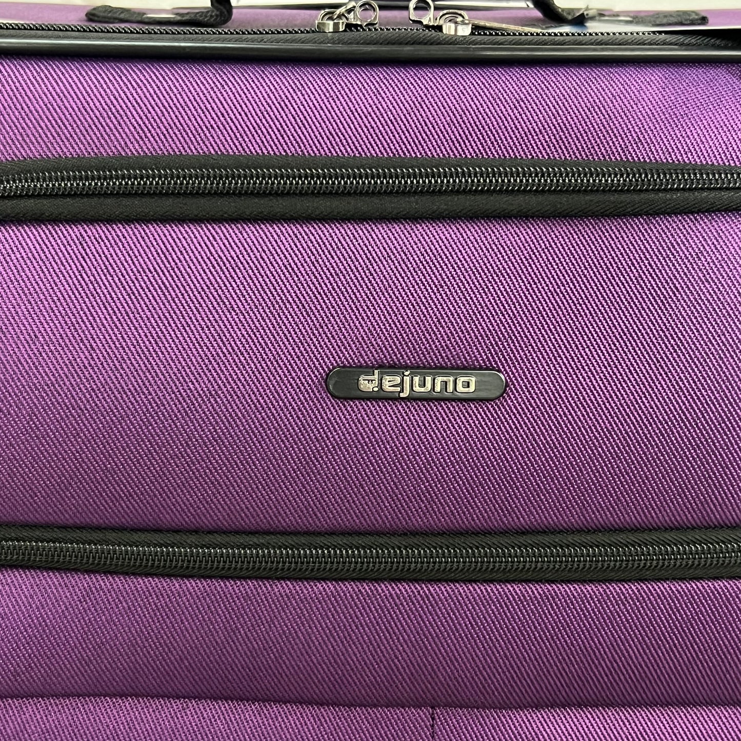 DEJUNO (3 PACK) Light Weight Expandable Spinner Rolling Suitcase Set Purple