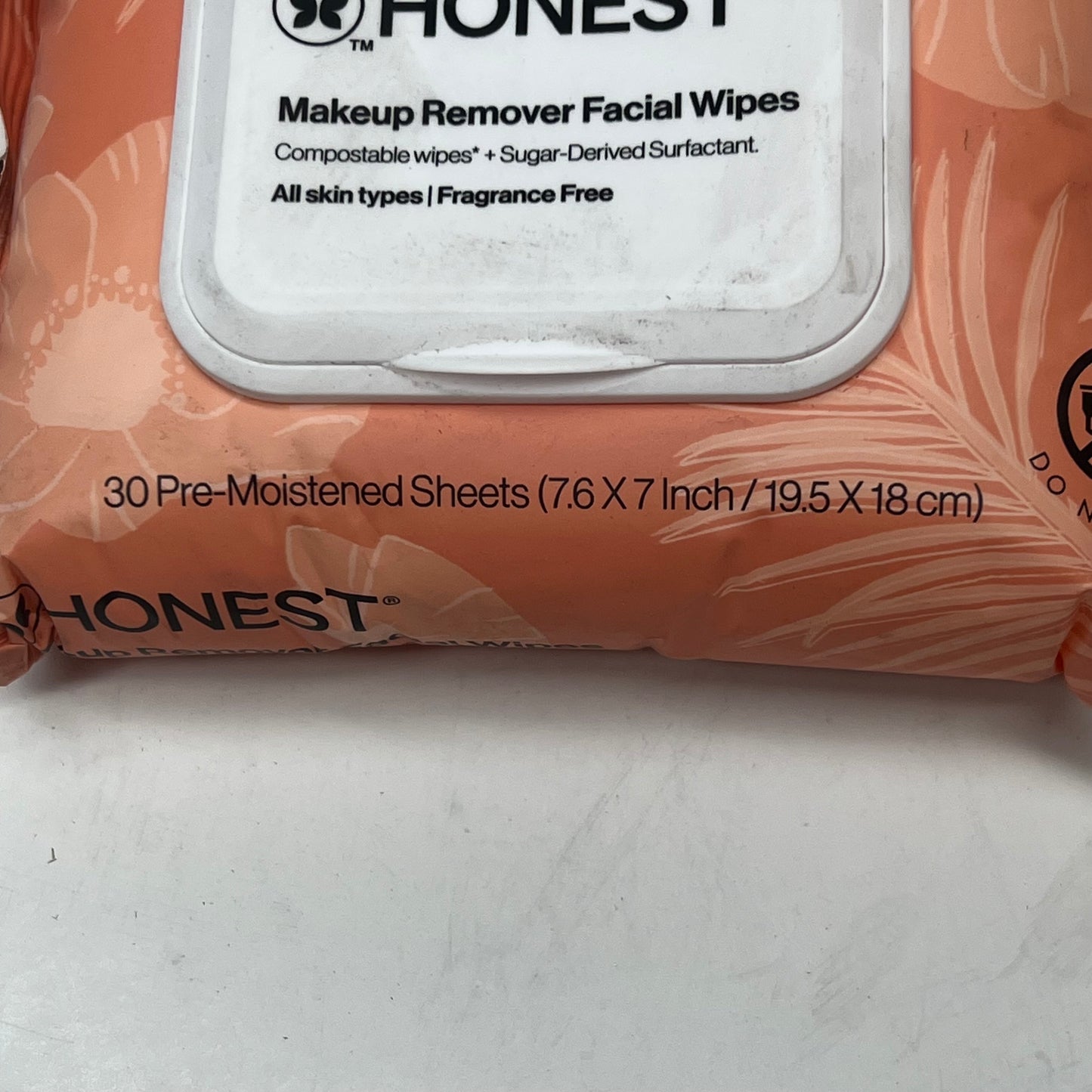 ZA@ HONEST (3 PACK) Makeup Remover Facial Wipes Fragrance Free  (As-Is)