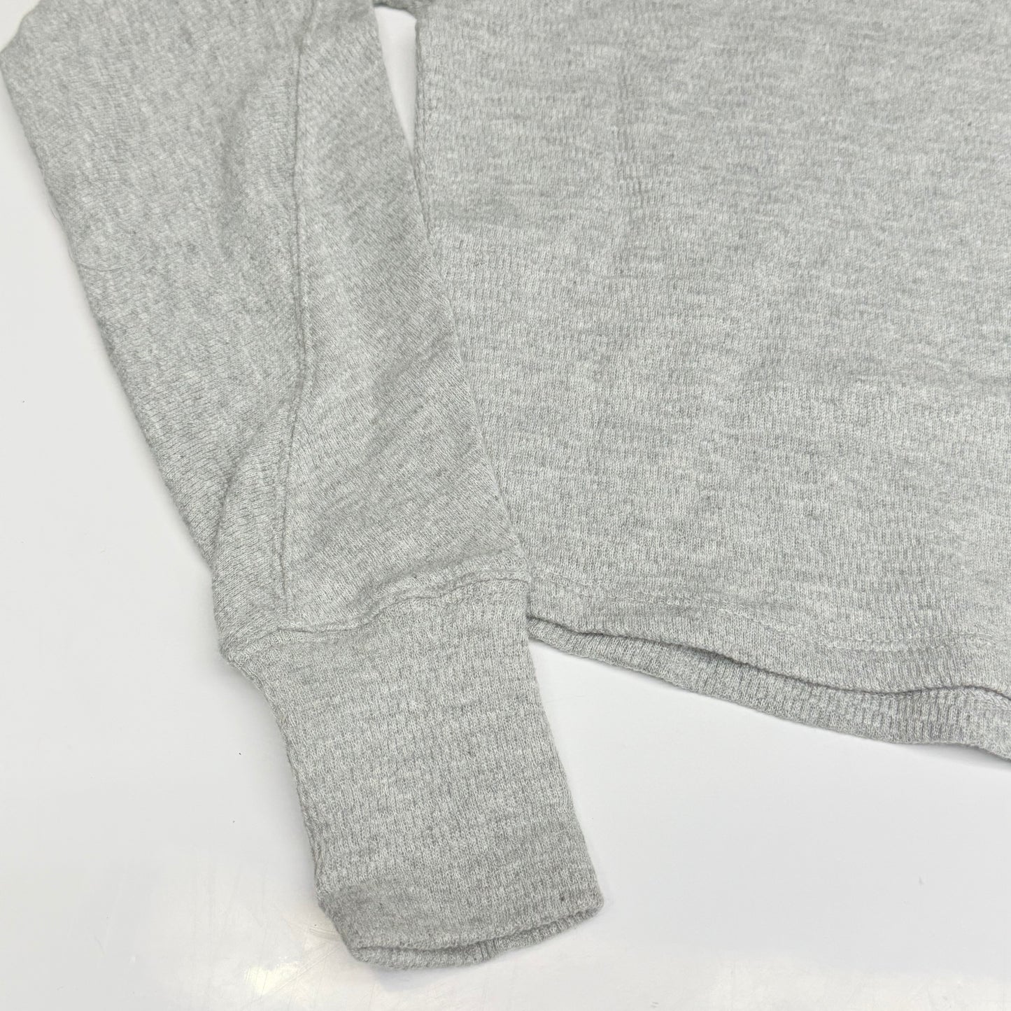 FREE PEOPLE Jess Long Sleeve Sz XS Textured Cotton Blend - Heather Grey 100275080