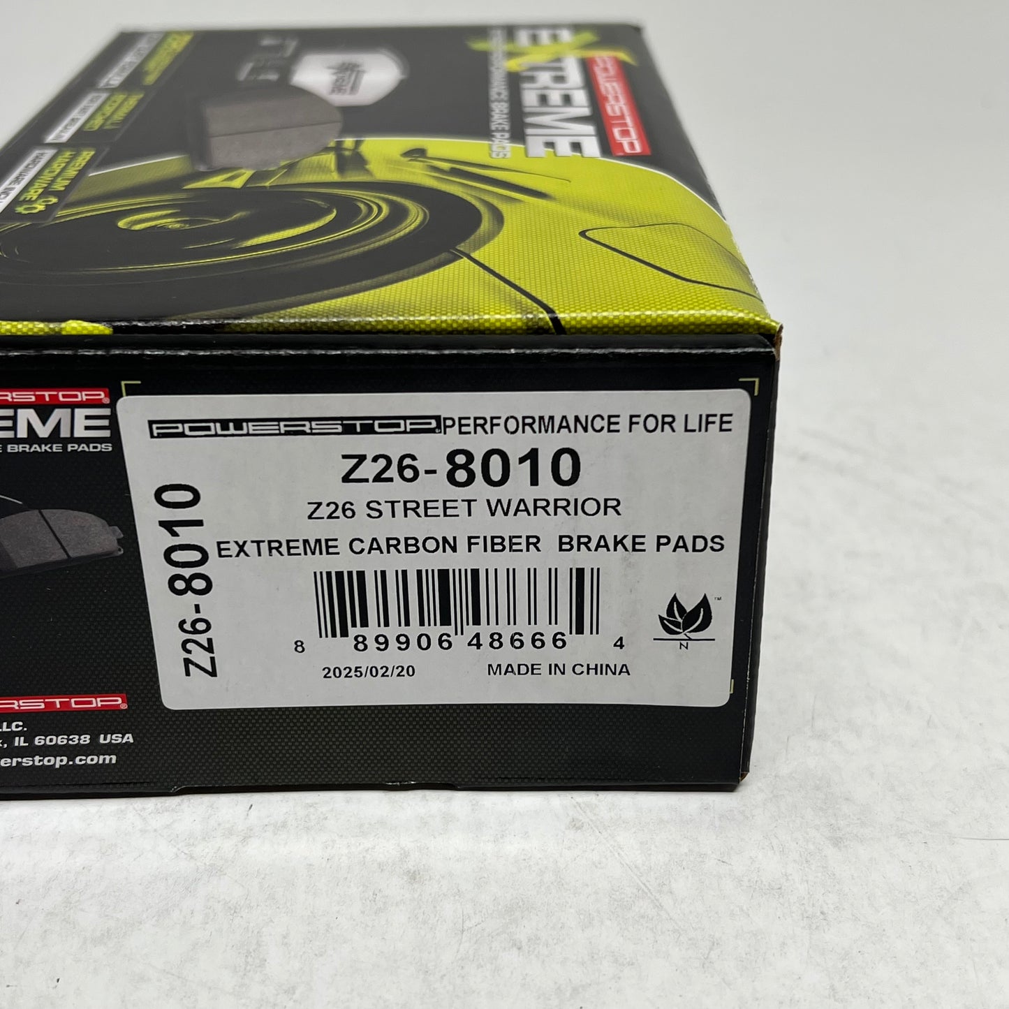 POWER STOP Street Performance Carbon Fiber Ceramic Brake Pads Z26-8010