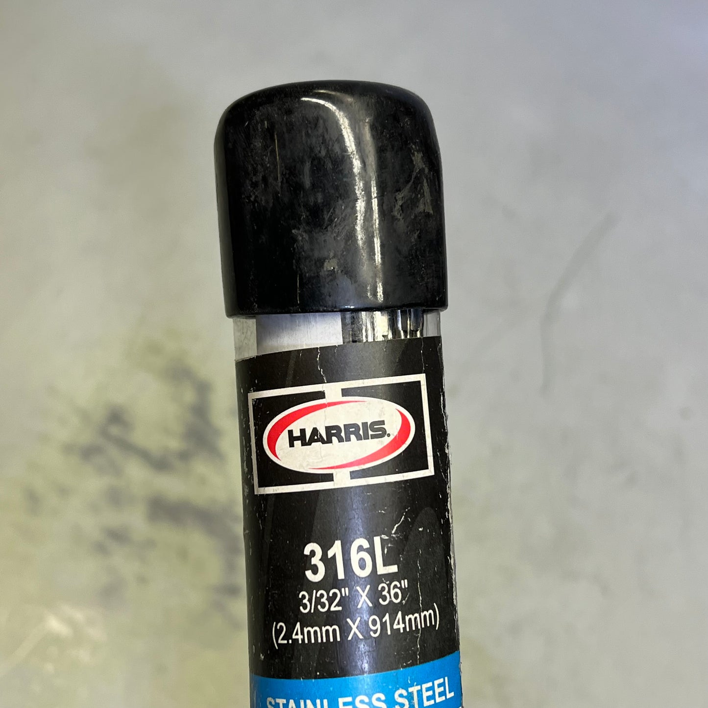 HARRIS (10 LBS) 316L Stainless Steel TIG Welding Rod 3/32" X 36" Silver 316LT50