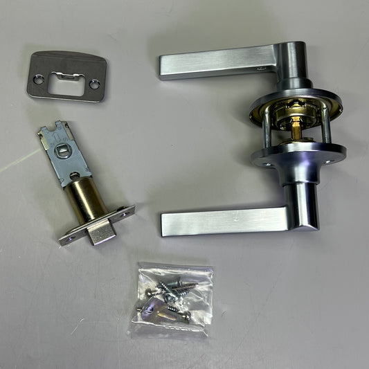 SCHLAGE Solstice Passage Lever Lock Adjust Latch 626 Satin Chrome SOL-626 J|10F