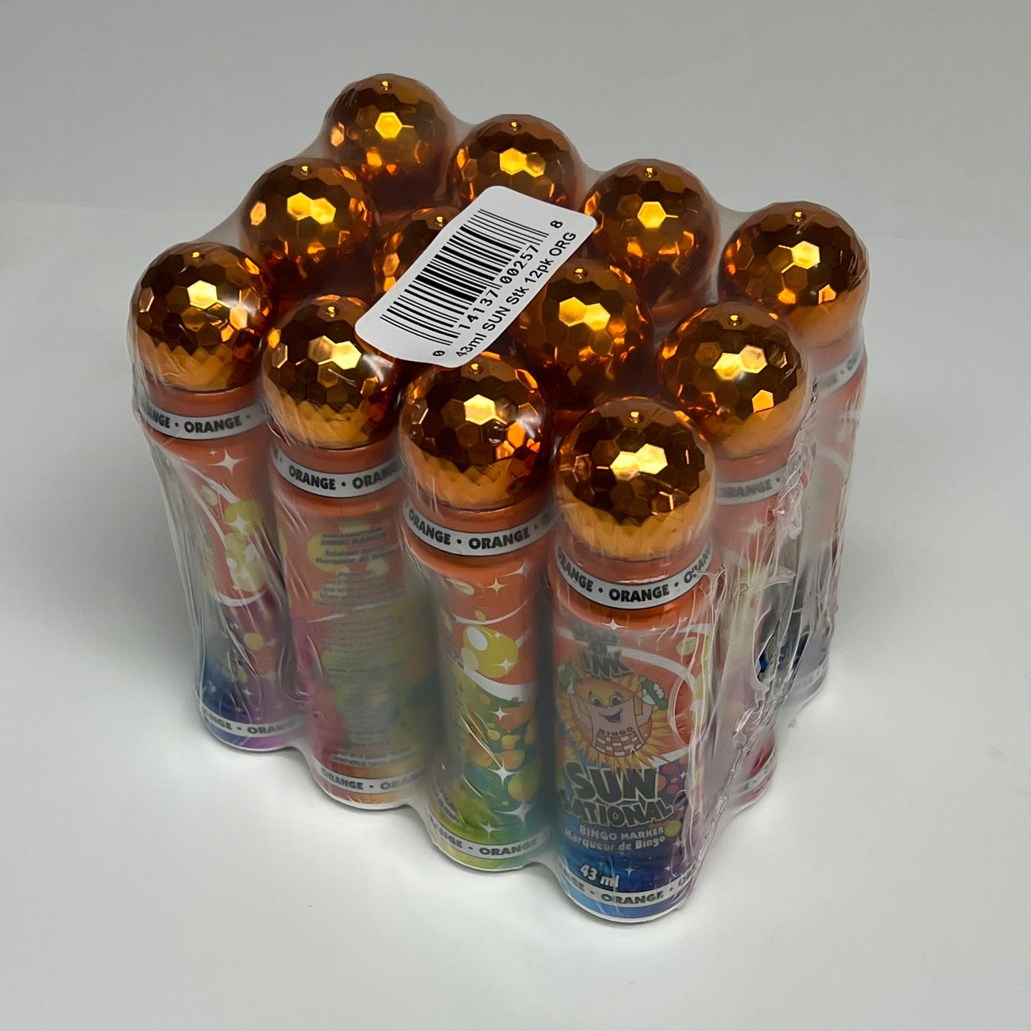 DAB O INK (12 PACK) Sunsational Bingo Marker Bright Ink 43ml/1.4 oz Orange C26