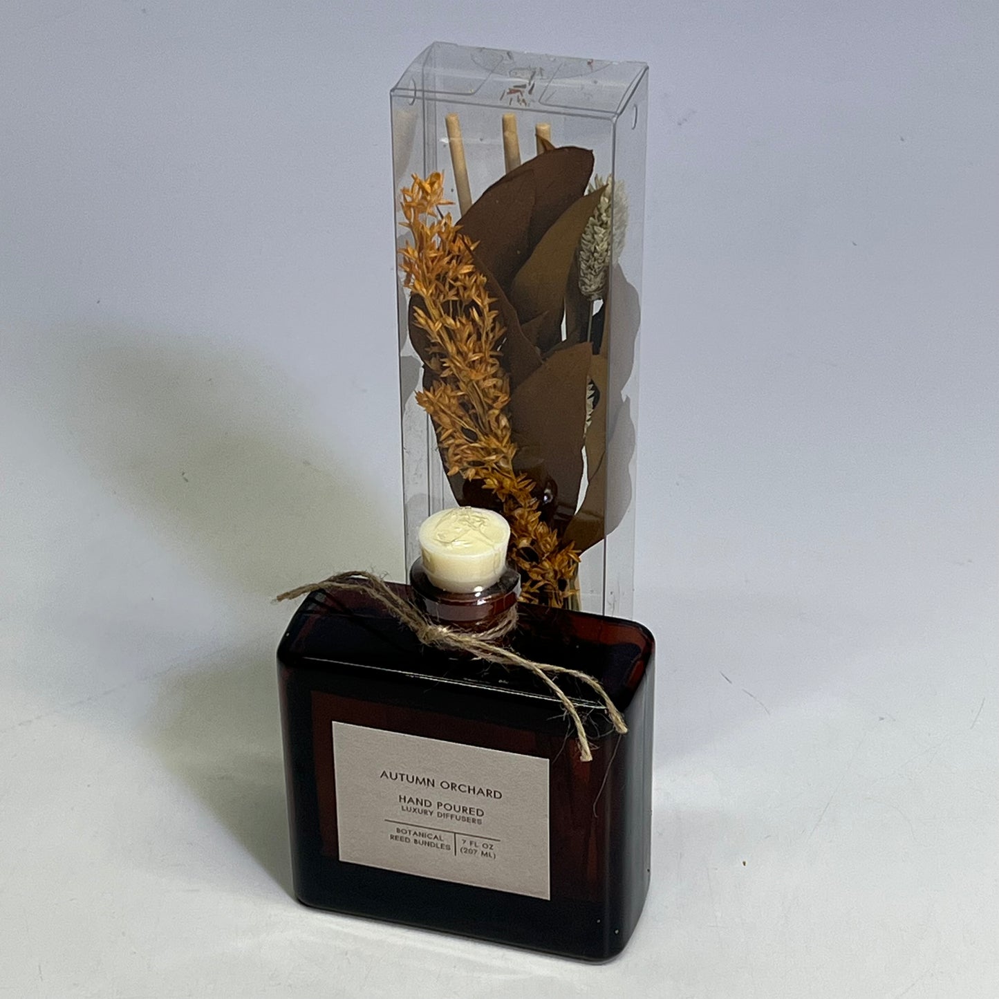 ANDALUCA HOME  Autumn Orchard Dried Bouquet Reed Bundle Fragrance Diffuser Amber