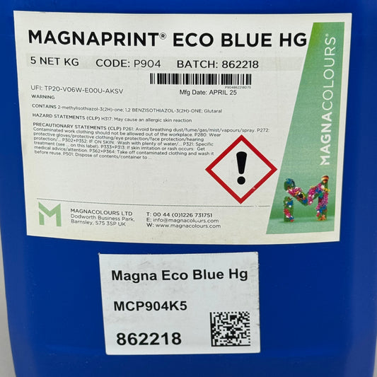 MAGNA COLOURS Magnaprint Water Based Screen Printing Ink 5 kg  Eco Blue Hg P904862218D75