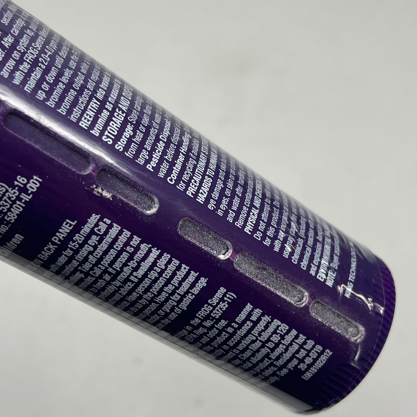 FROG (2 PACK) Serene Bromine Cartridge In-line System Use Only 200g Purple 74361