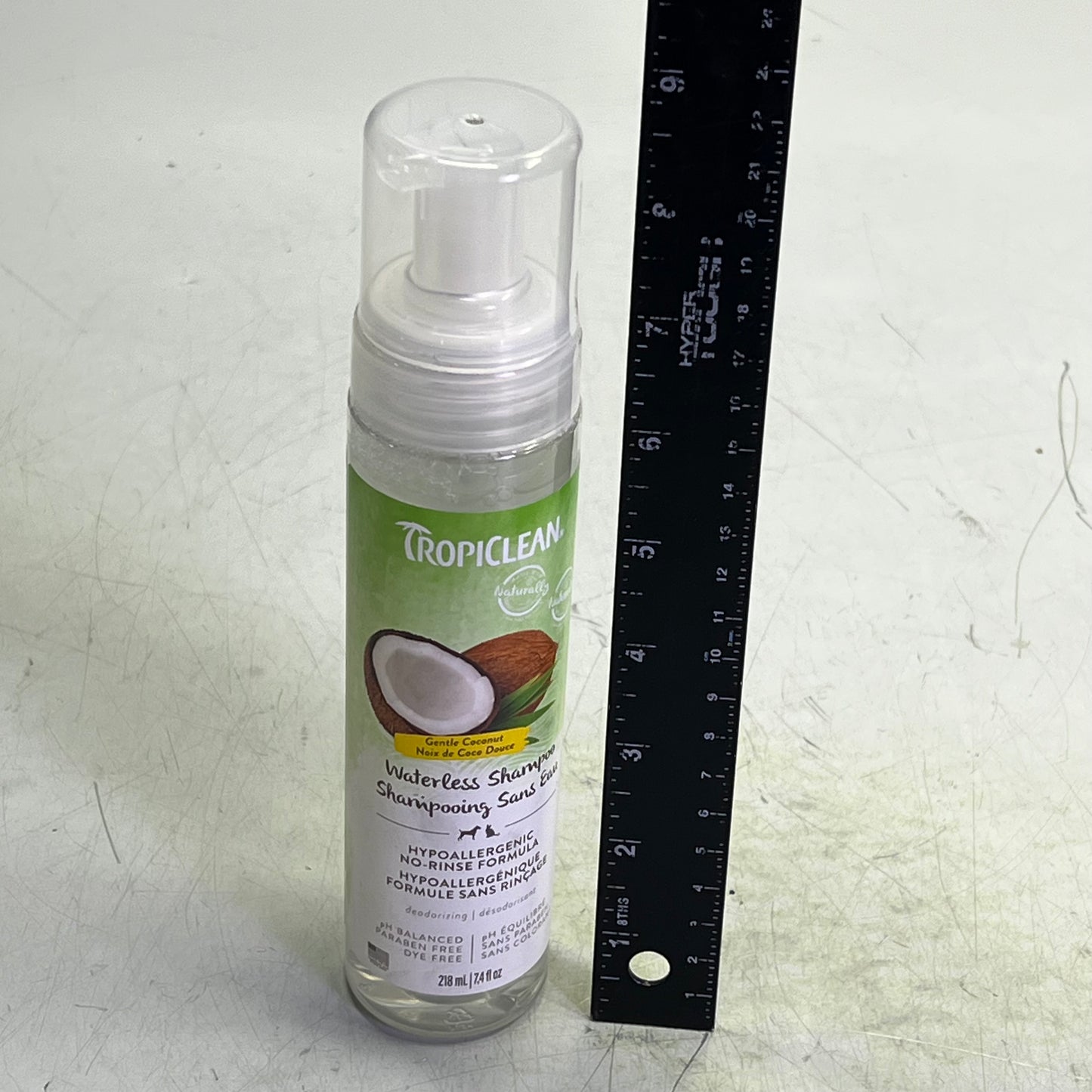 TROPICLEAN (2 PACK) Waterless Hypo Allergenic Dog & Cat Shampoo 7.4 fl oz