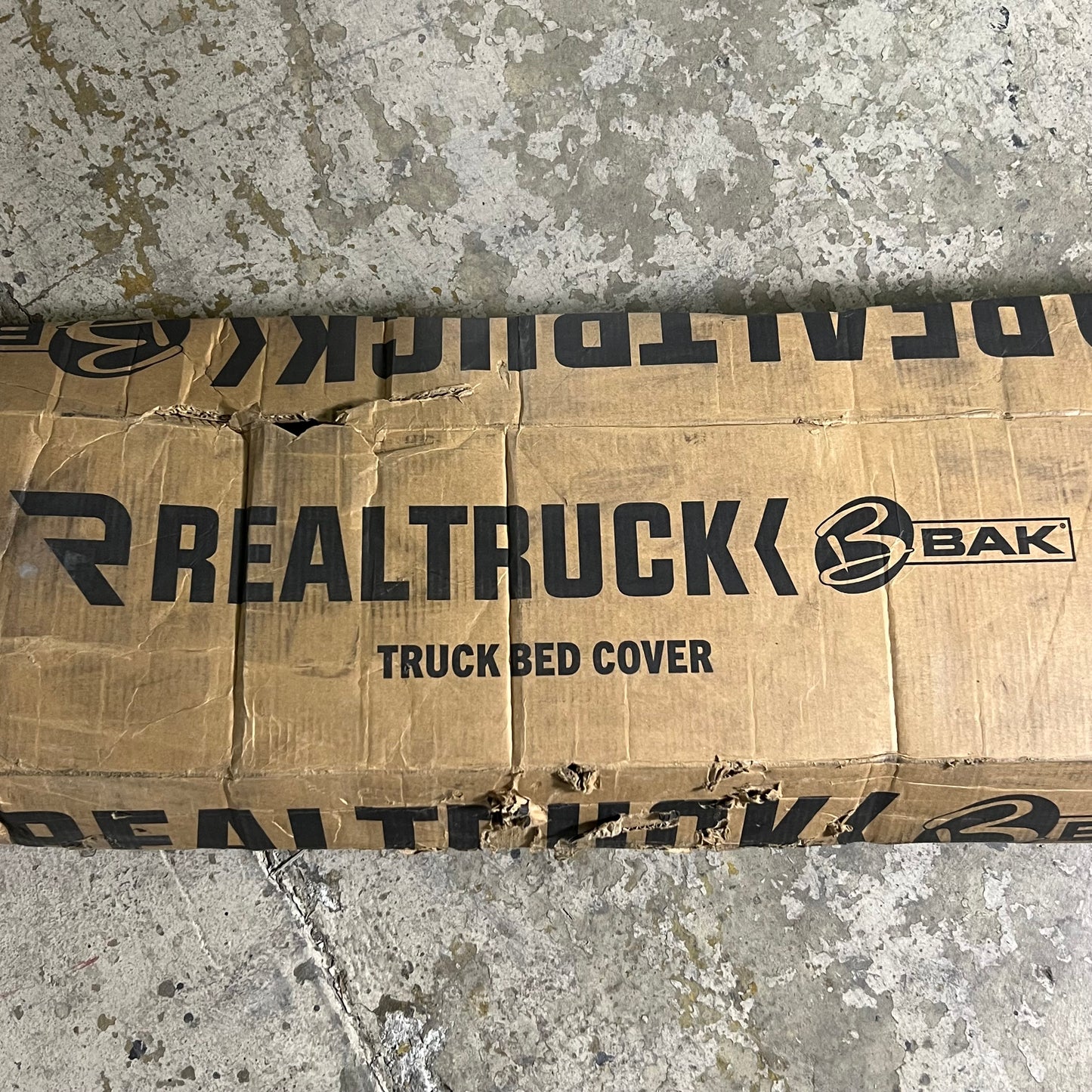 REALTRUCK Hard Rolling Truck Bed Tonneau Cover Sz 60” W Black 80134