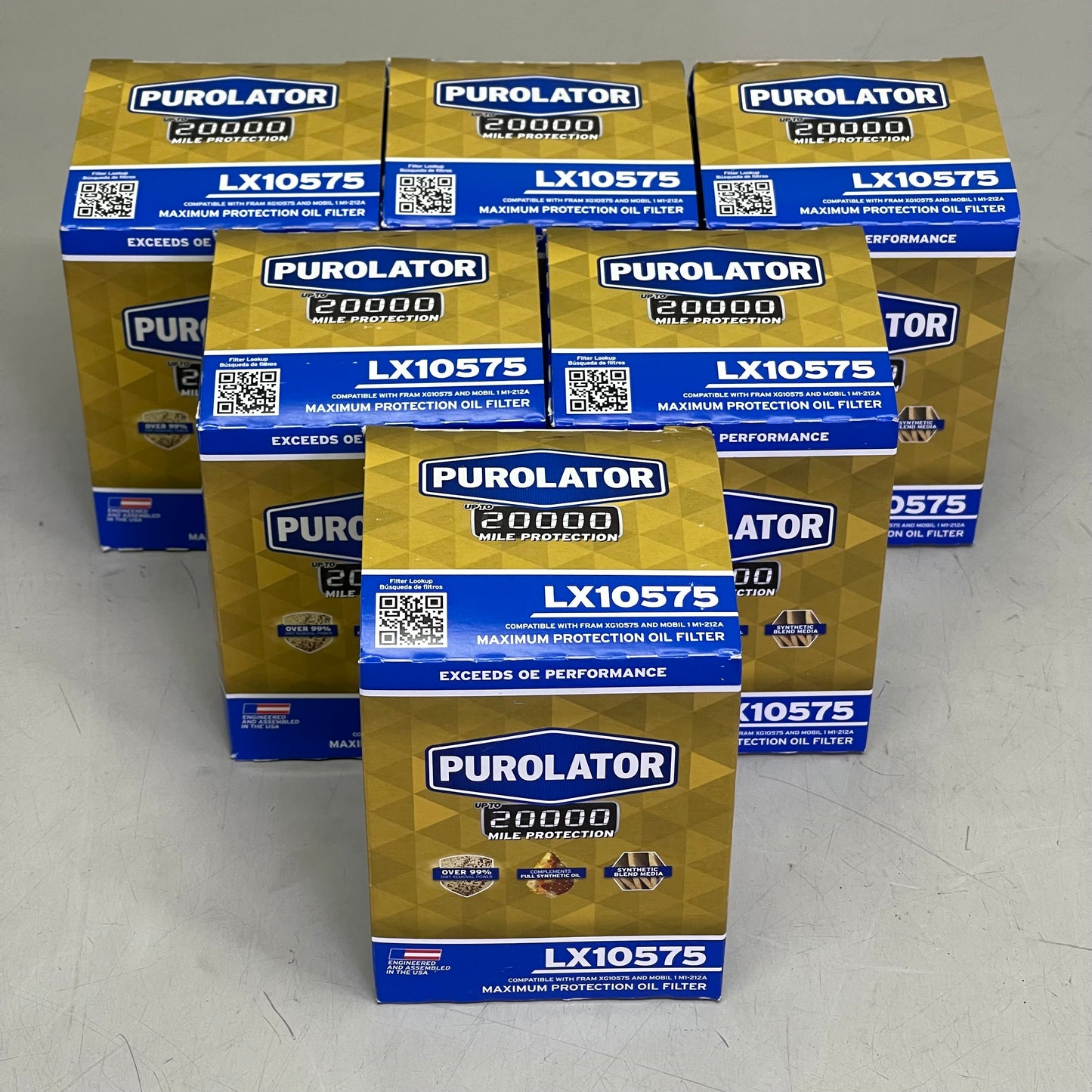 PUROLATOR (6 PACK) Maximum Protection Oil Filter 20000 Miles LX10575