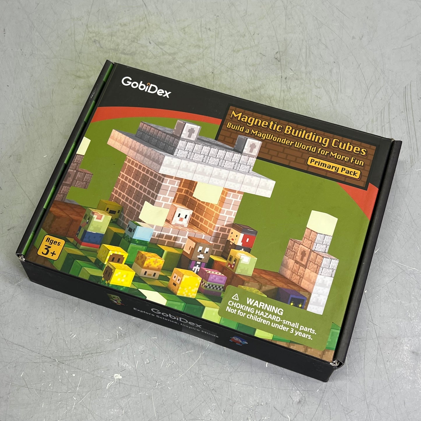 GOBIDEX Magnetic Building Cubes MagWonder World Primary Pack 48 Pcs GD01