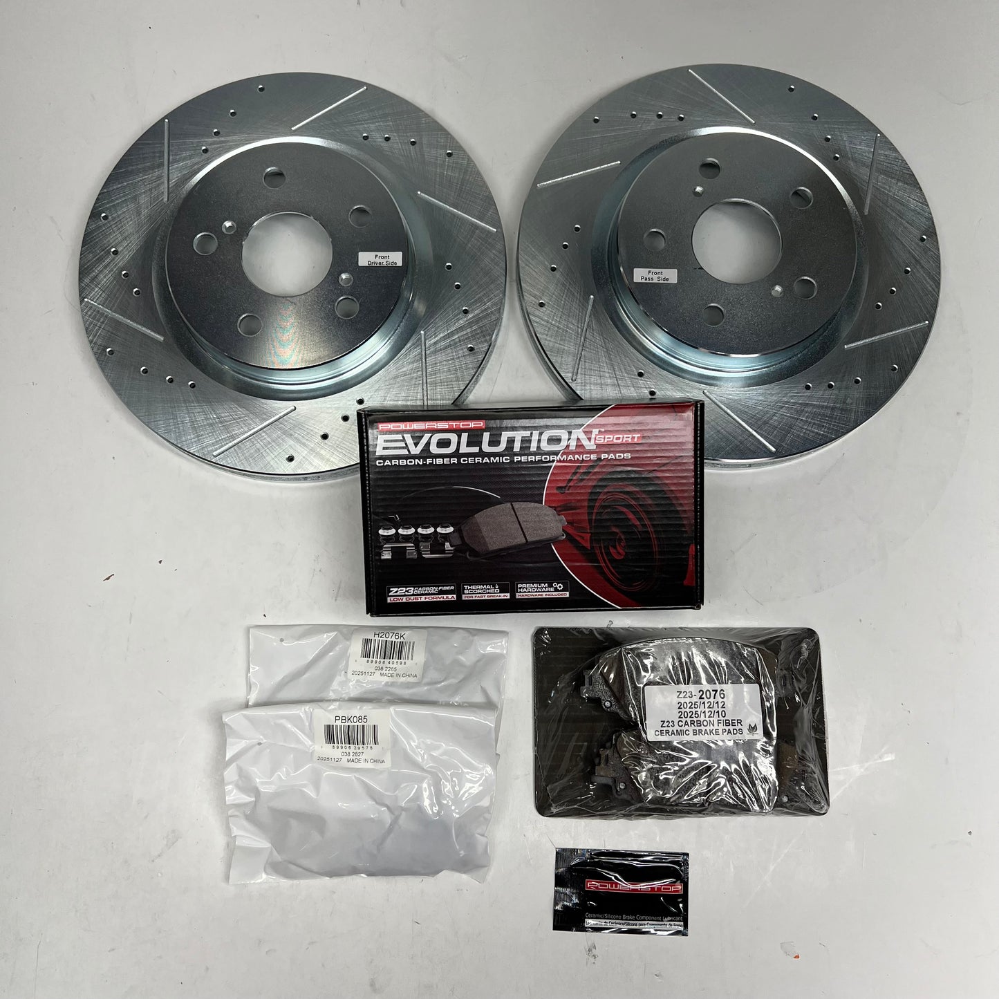 POWER STOP Brake Pads & Rotors Update Kit Front For Lexus & Toyota K7895