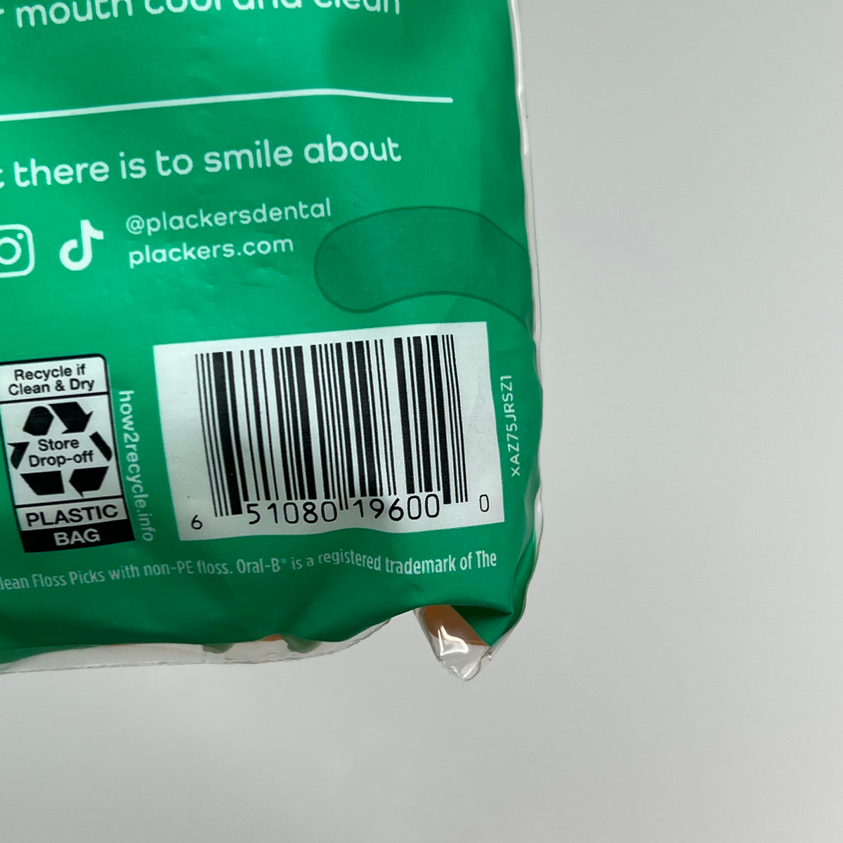 ZA@ PLACKERS (3 PACK,90 EACH) Intense Mint Micro Line Floss Picks  2X Stronger Green