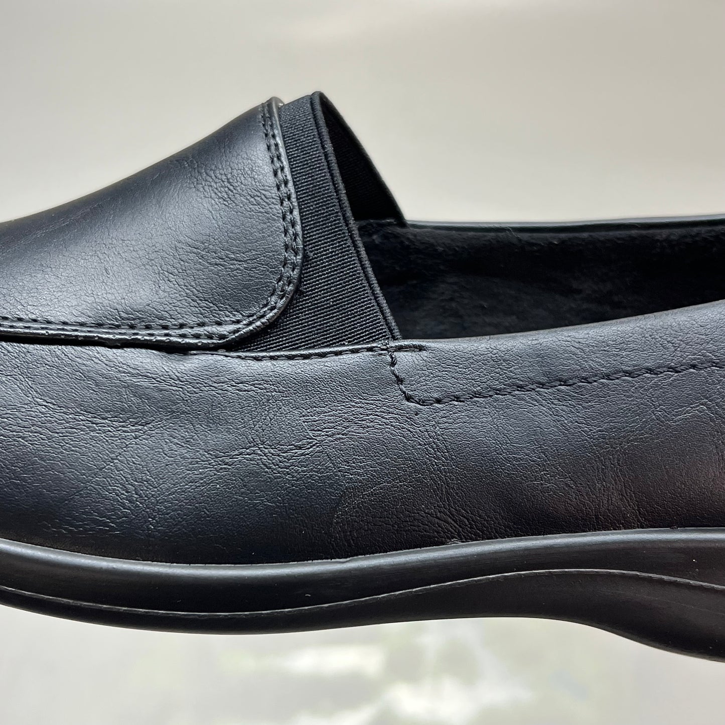 HARBORSIDES Noel Memory Foam Slip On Shoes Faux Leather Women's Sz 8.5 Black