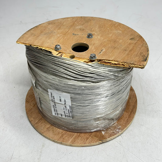 Grounding Wire Bare 14 AWg -7 X 24/36 Tc Rope .645" TIN 3,906' Tinned Copper