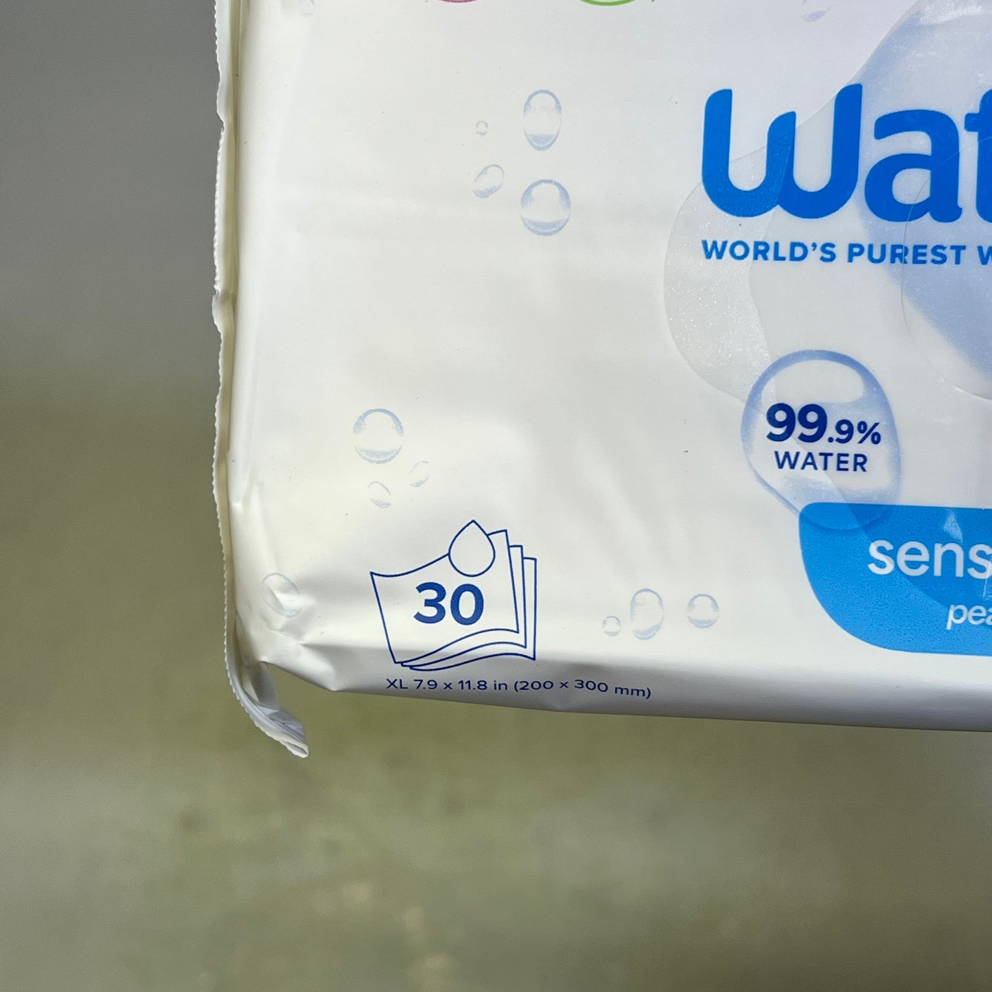 ZA@ WATER WIPES (12 PACK, 30 WIPES EACH) Sensitive Body & Intimate 3-In-1 Wipes XL BB 02/25