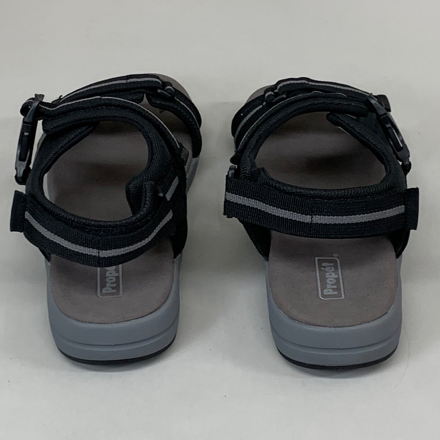 PROPET Eli Comfort Sandals XX(5E) Men's SZ 11 Black/Grey MSV031NBGRE-11