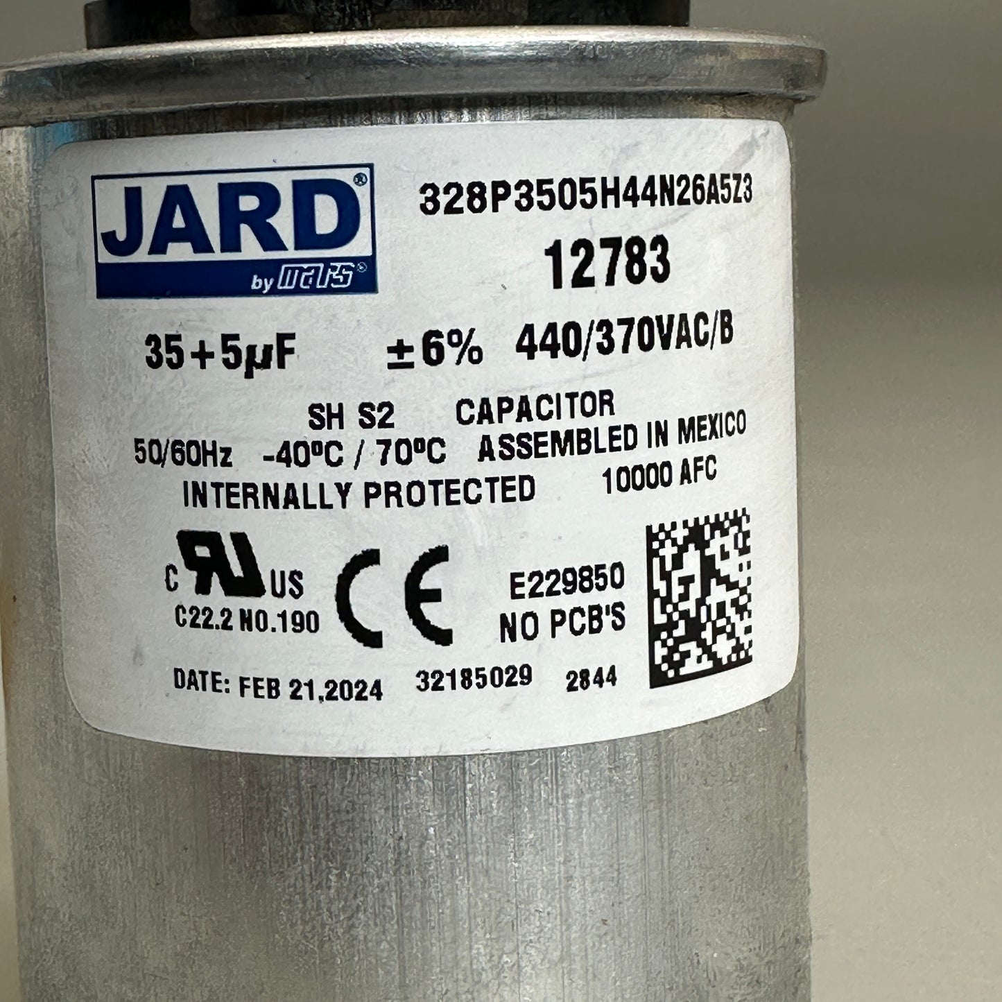 JARD Armatures Round 35 + 5 uf MFD 440V VAC Motor Dual Run Capacitor 12783