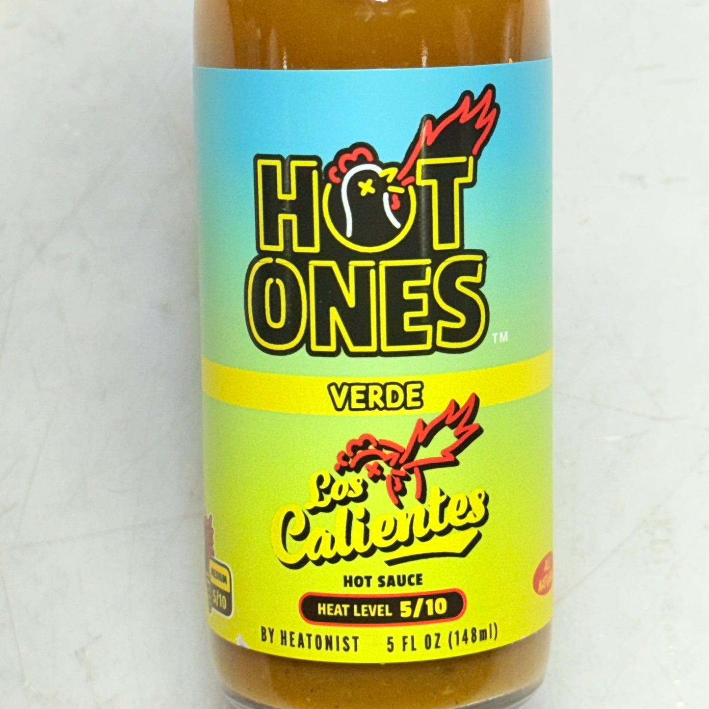 HOT ONES (3 PACK) Los Calientes Verde Hot Sauce 5 fl oz BB 10/28
